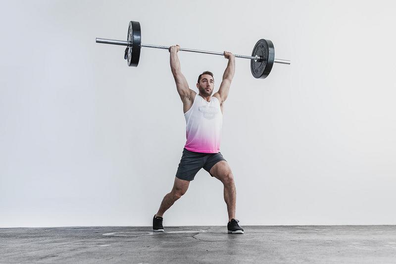 White Nobull Wodapalooza Tank (DIP-DYE) Men's Tanks | CA Z1590U